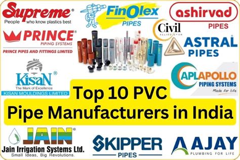 pvc pipe manufacturers in india